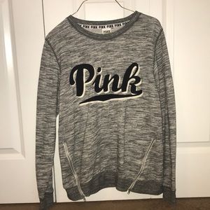 PINK Gray Long Sleeve